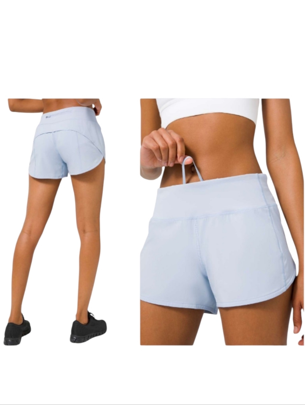 Lululemon Speed Up Short Long 4" Inseam Light Blue Size 2
